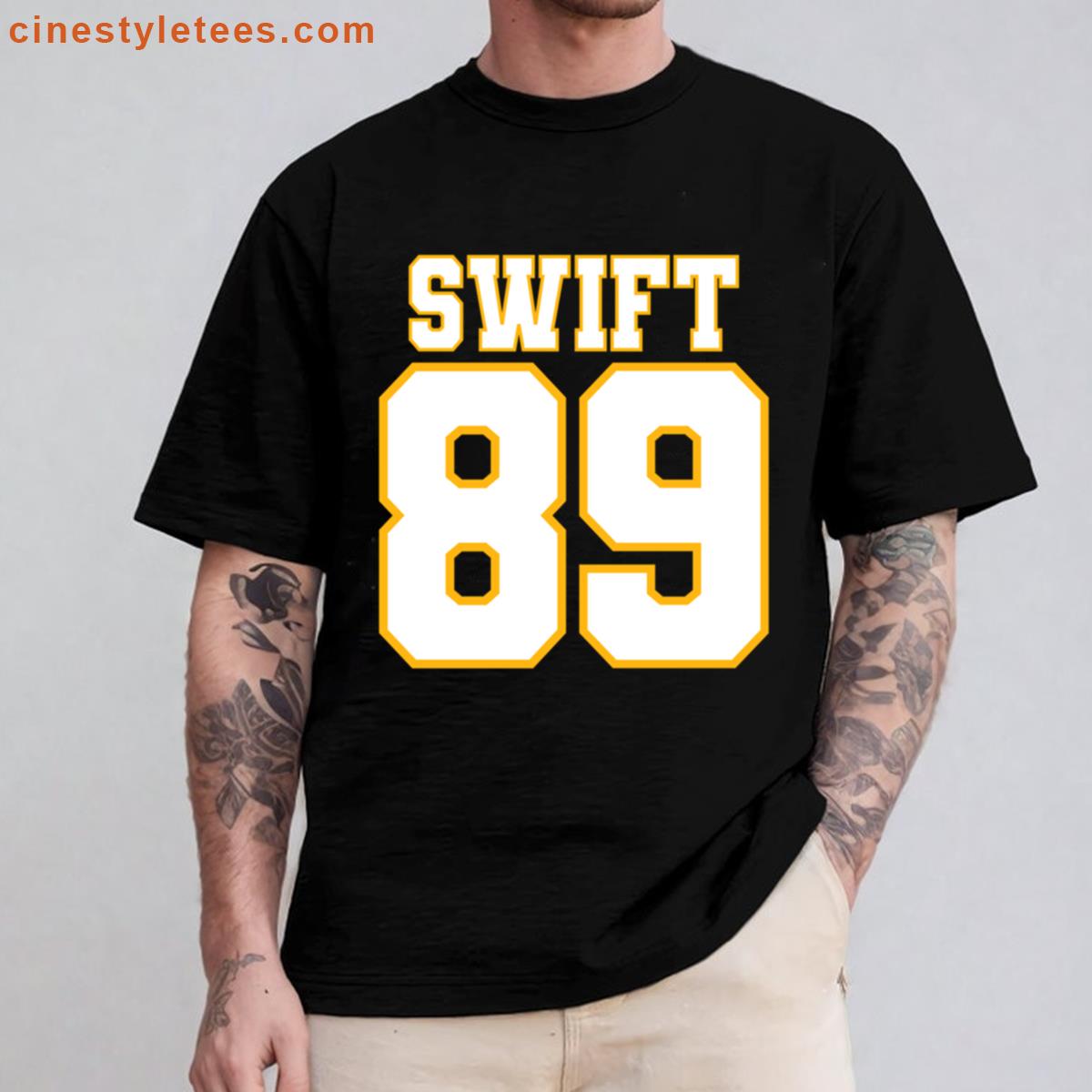Swift Kelce 89 Red Oversized Shirt