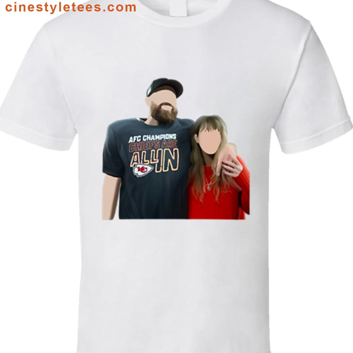 Taylor Swift Travis Kelce Oversized Tee Shirt