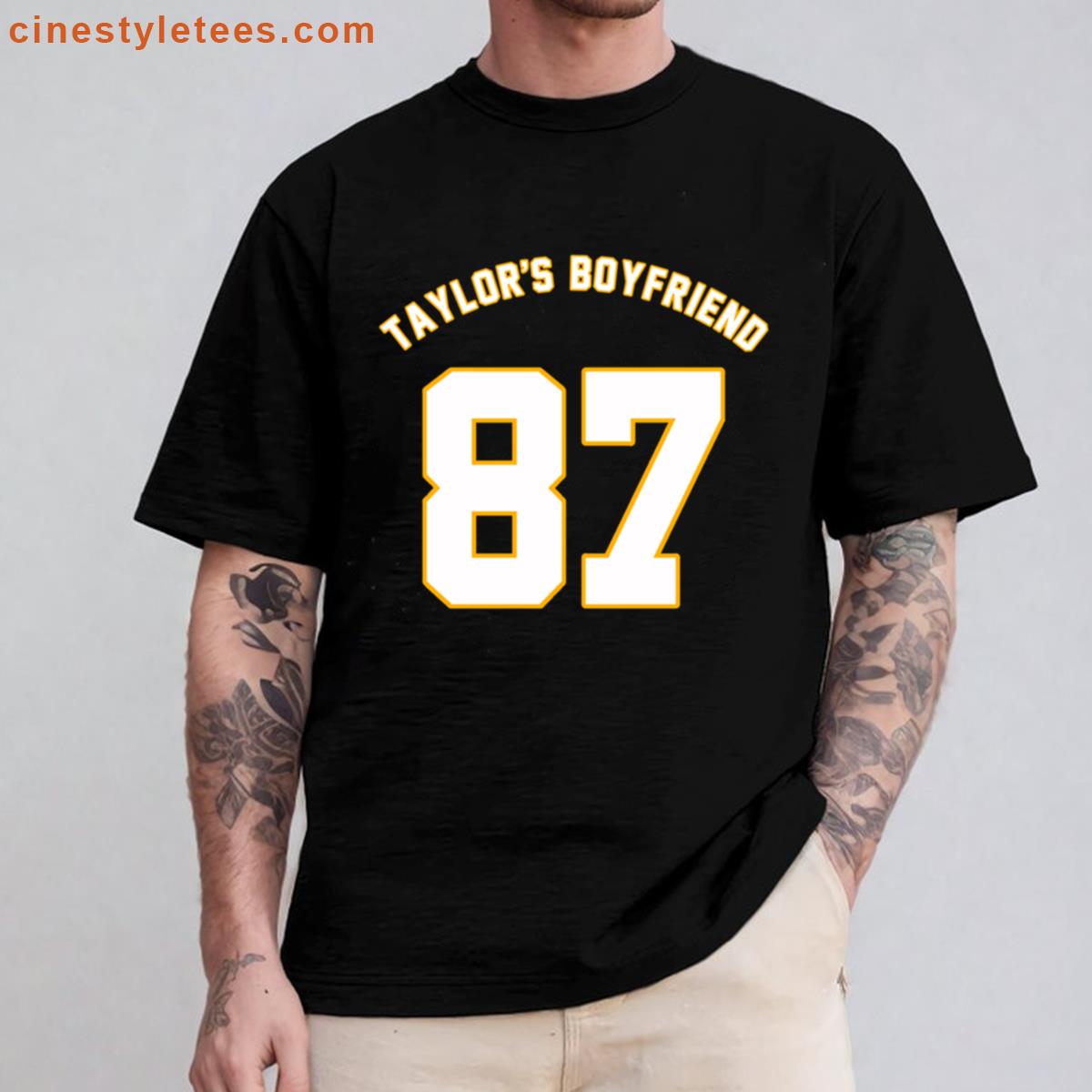 Taylors Boyfriend Travis Kelce Shirt