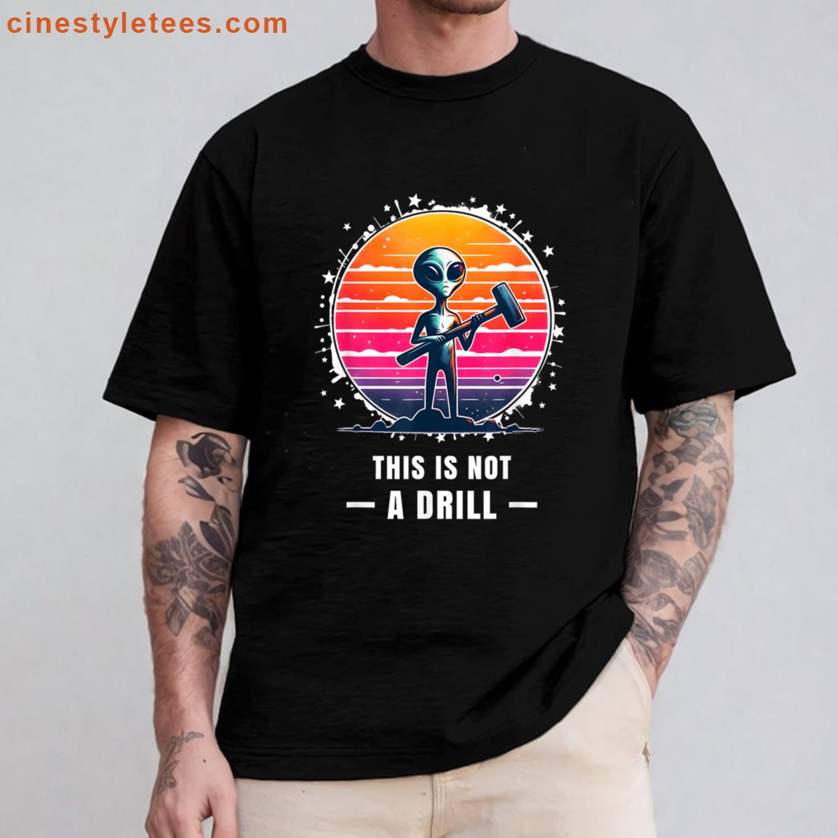 This Is Not A Drill Mens Graphic Tee Shirt