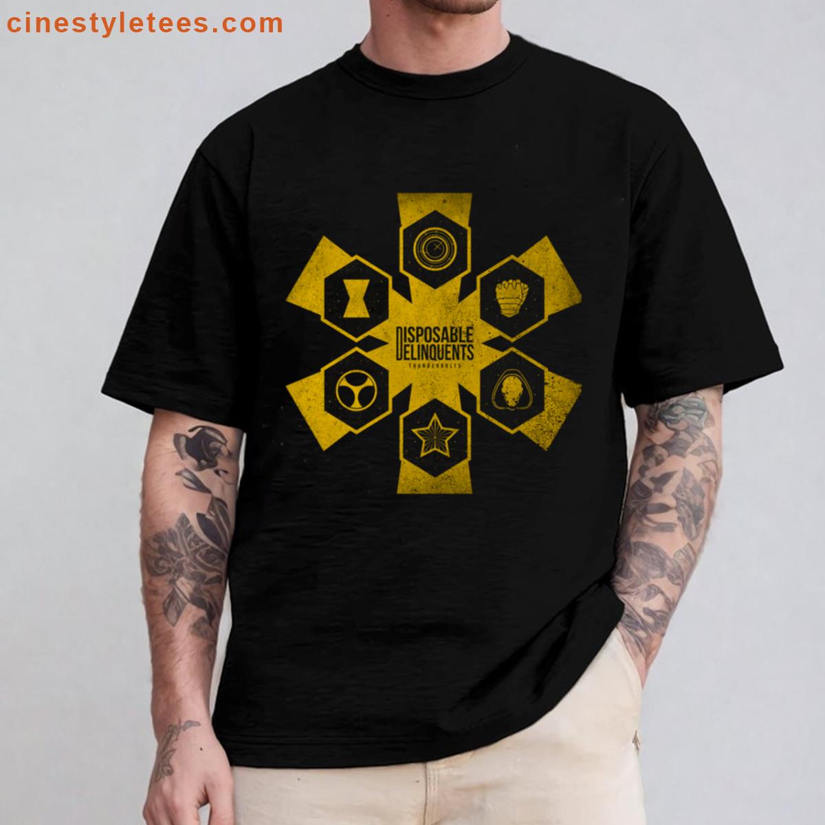 Thunderbolts Stylish Symbols Tee Shirt