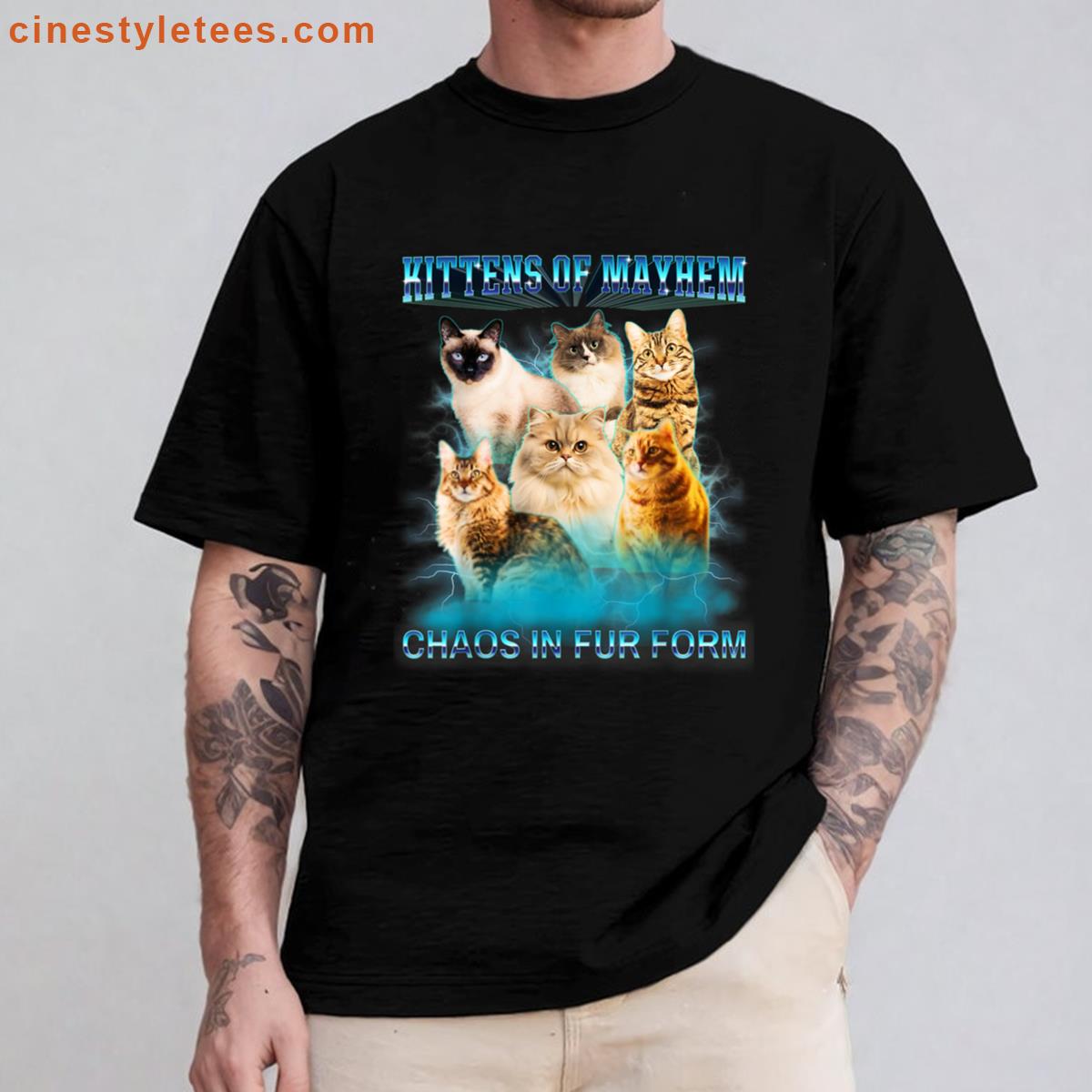 Vintage Bootleg 90s Cat Shirt