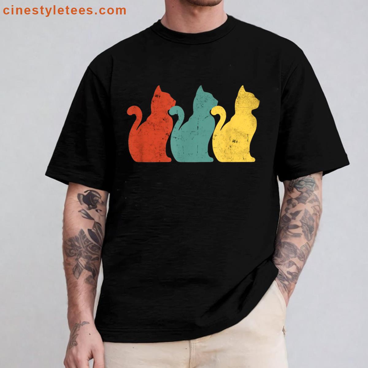Vintage Cats Shirt