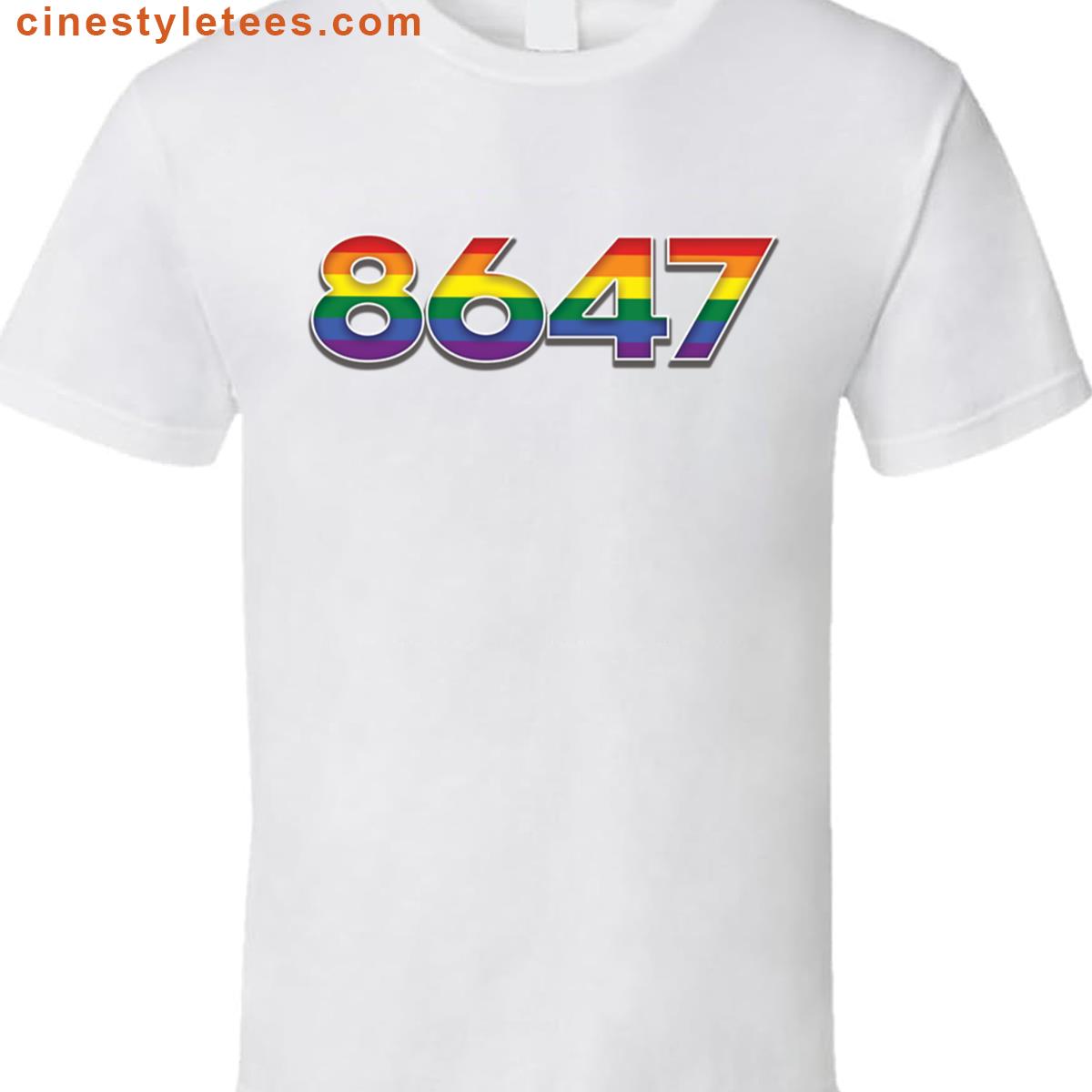8647 Pride Flag Graphic Shirt