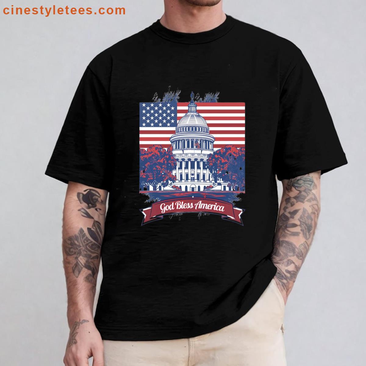 Americana Reimagined Vintage Art Stirs Patriotic Soul Shirt