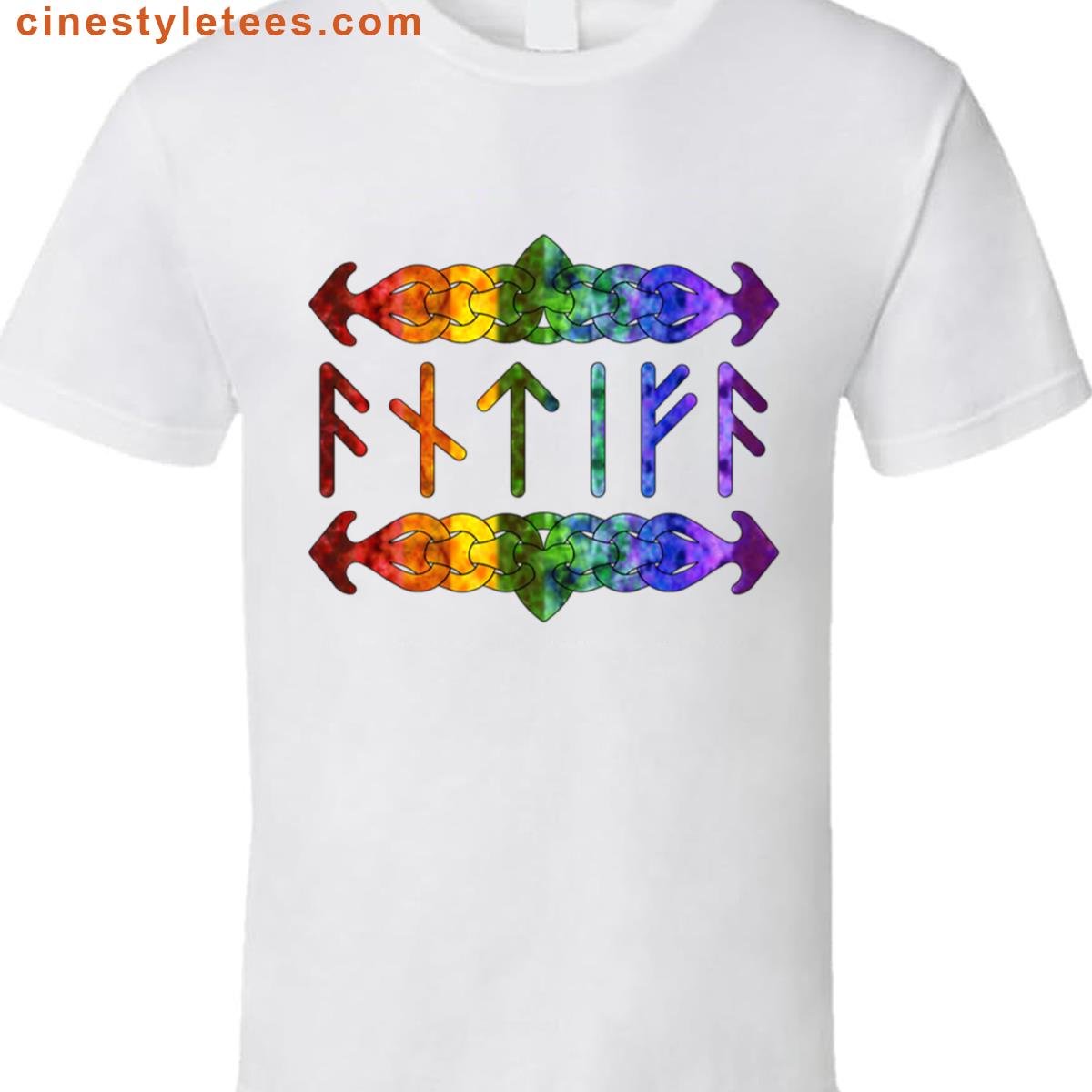 Antifa Runes – Rainbow Shirt