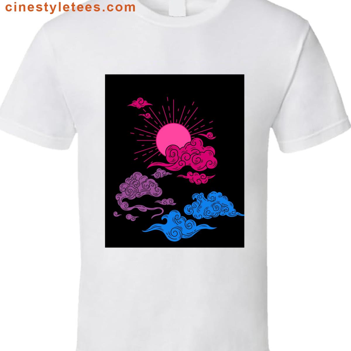 Bi Sun And Clouds Bisexual Pride Graphic Shirt