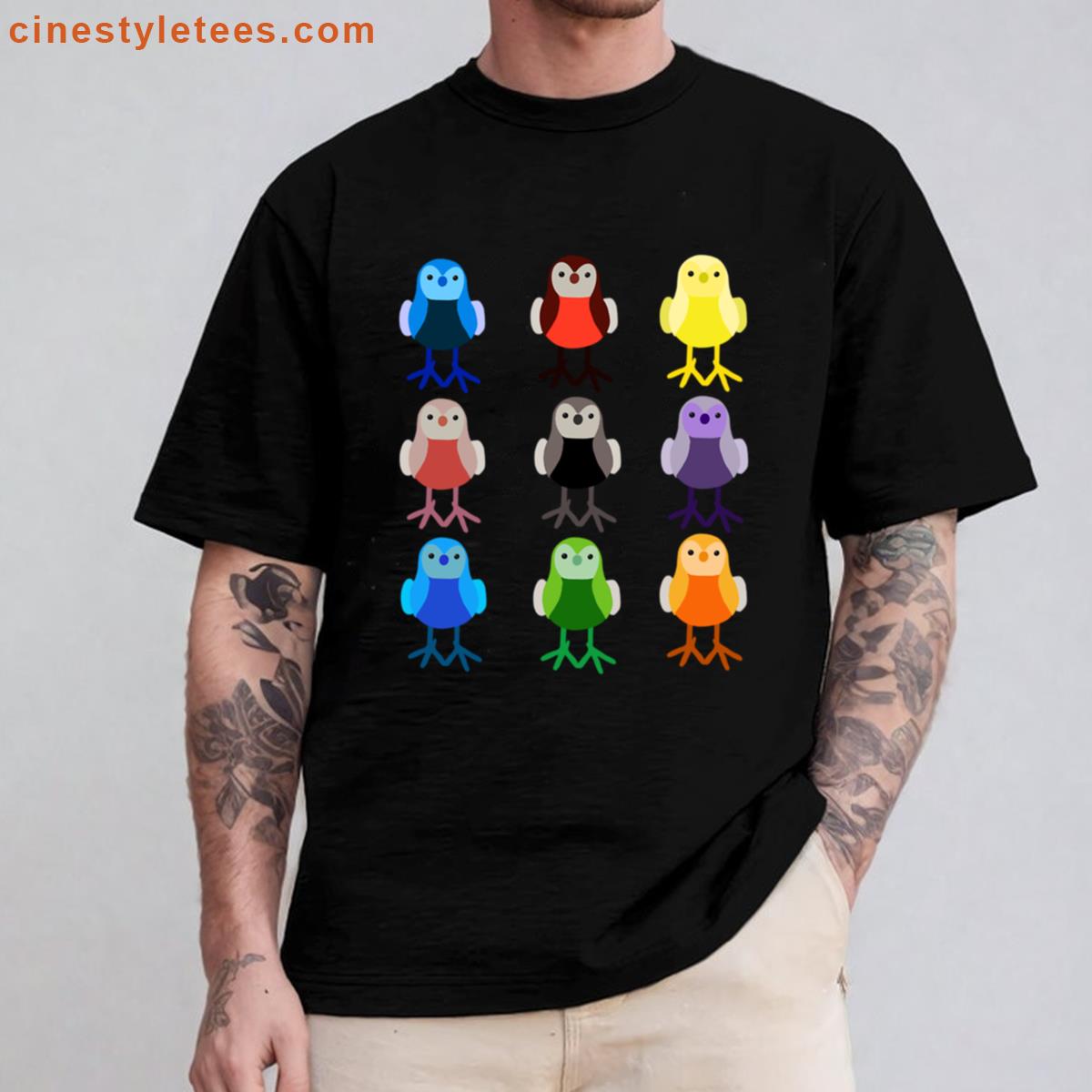 Colorful Target Bird Rainbow Shirt