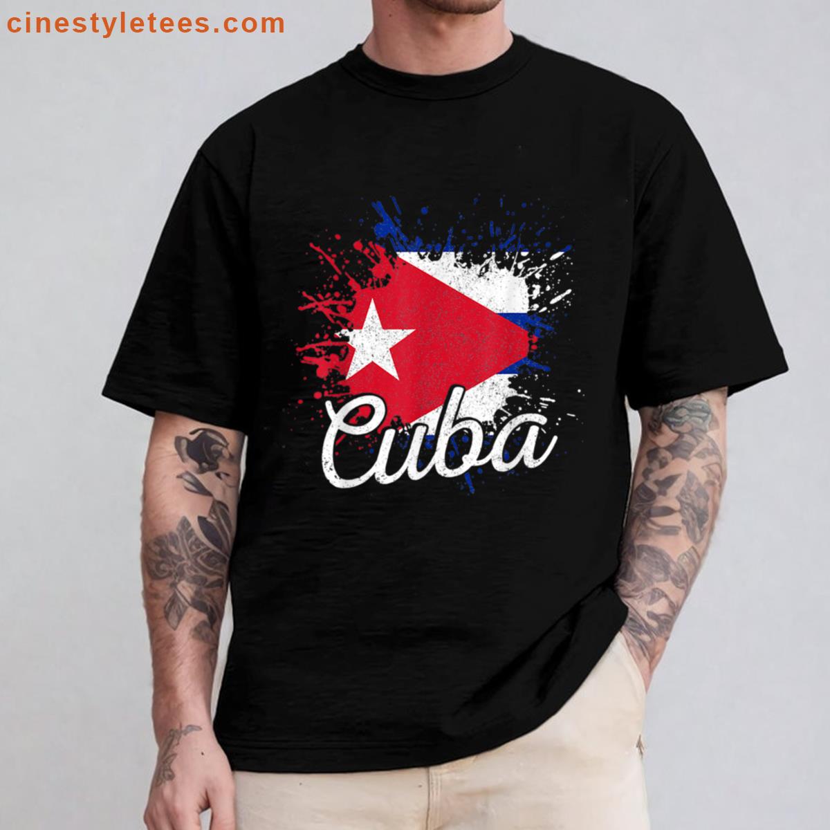 Cuba Patriotic Cuban Pride Flag Patriotic Cuba Shirt