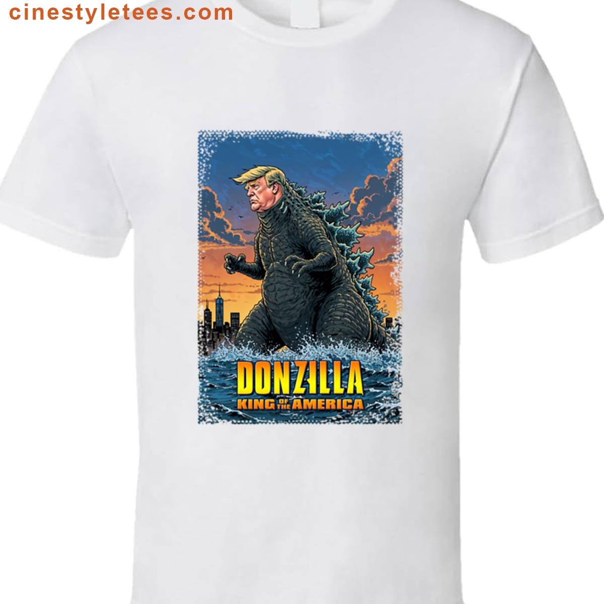 Donald Trump Godzilla Poster Oversized Shirt