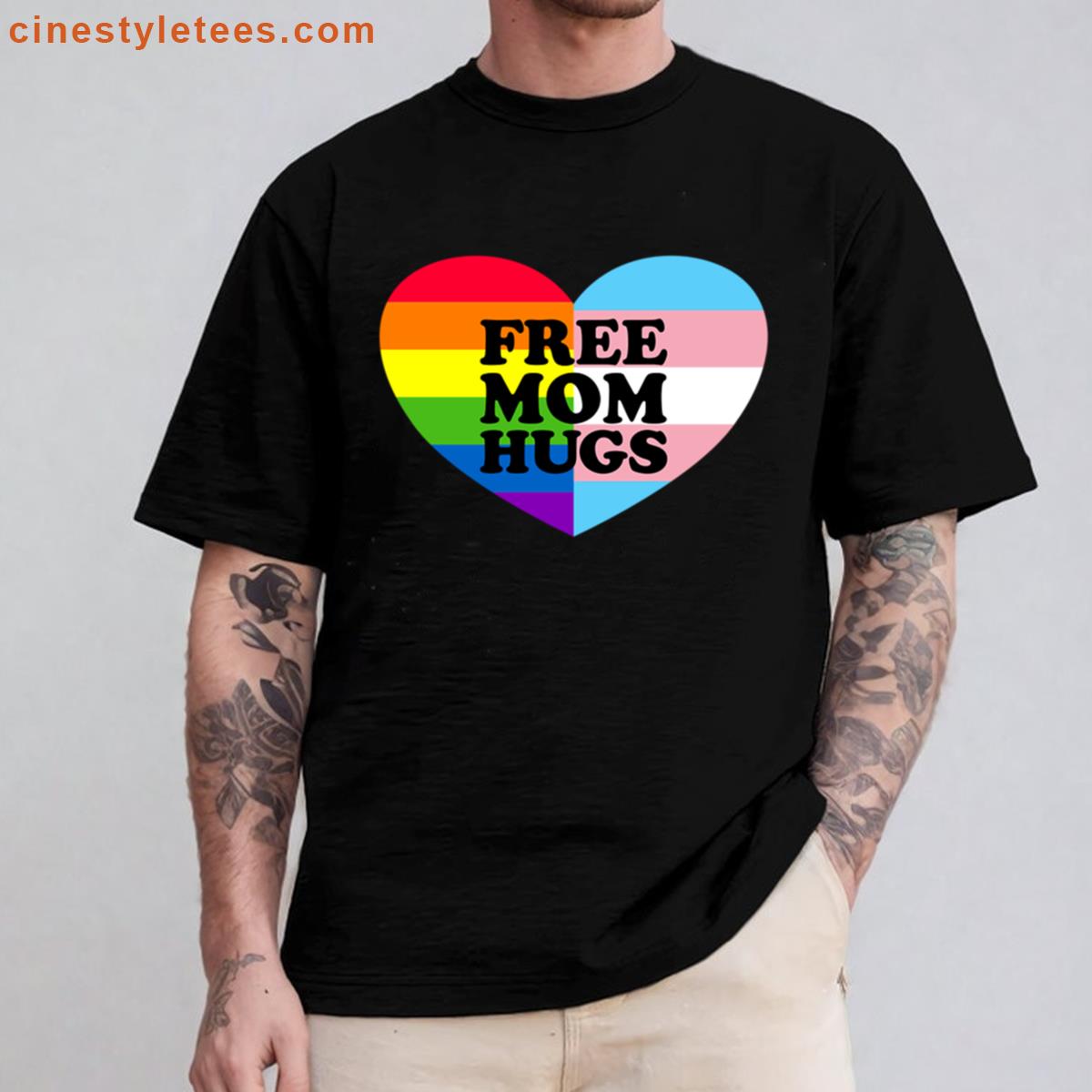 Free Mom Hugs Gay Pride Trans Flag Lgbtq Free Mom Hugs Gear Shirt