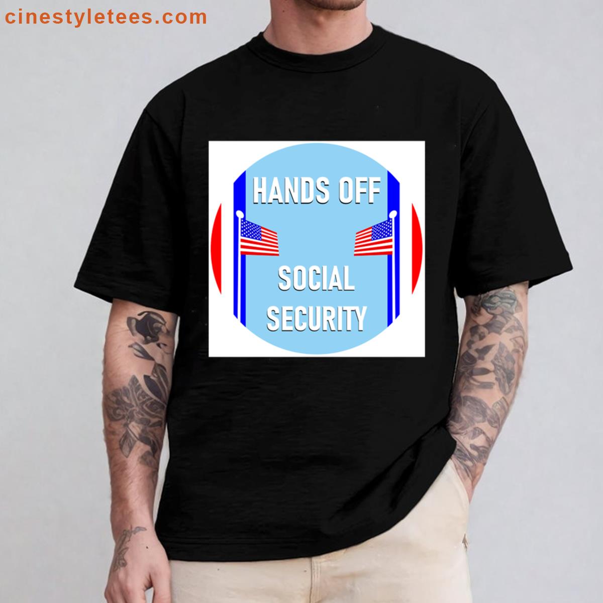 Hands Off Social Security Oversized Shirt
