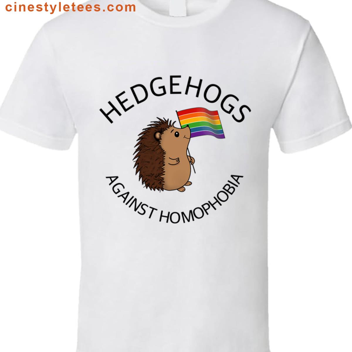 Hedgehogs Against Homophobia Lgbtqia Ally Shirt