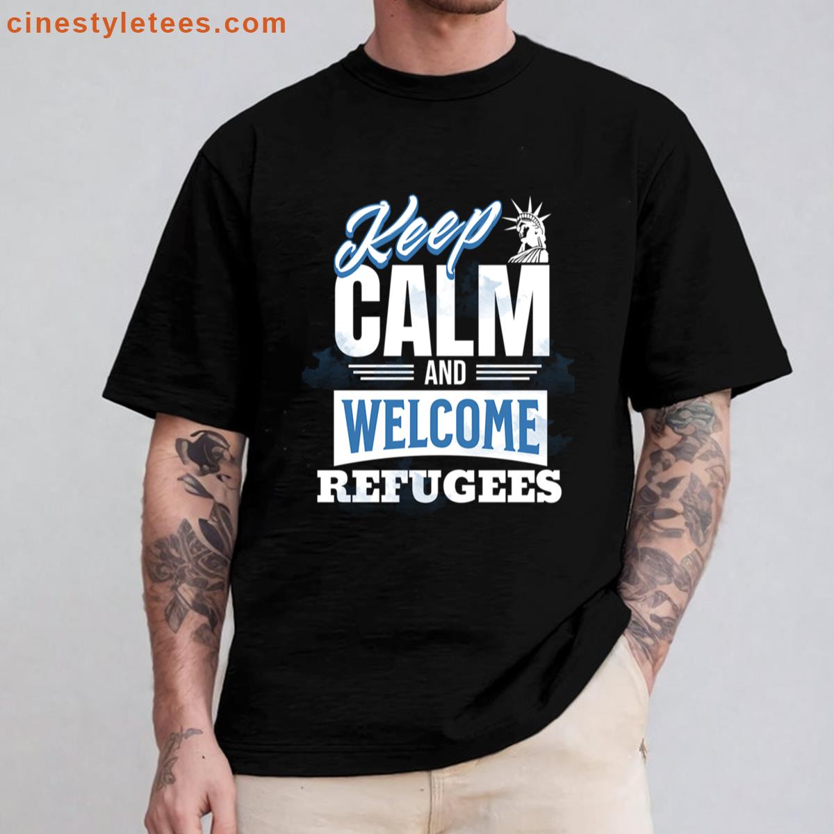 Keep Calm And Welcome Refugees Shirt
