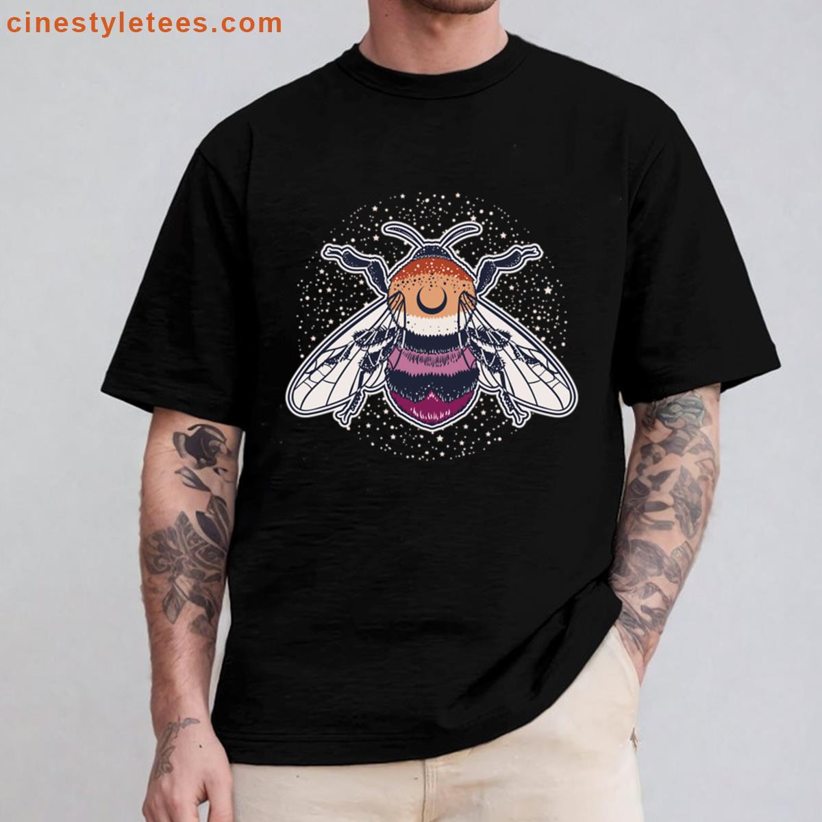 Lesbian Bee Proud Lgbt Gay Pride Flag Shirt