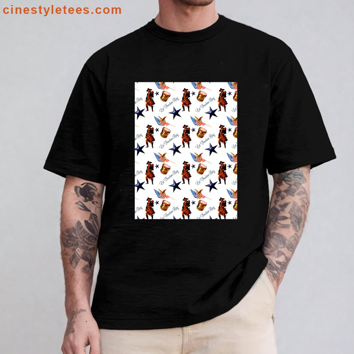 Let Freedom Ring Pattern Shirt