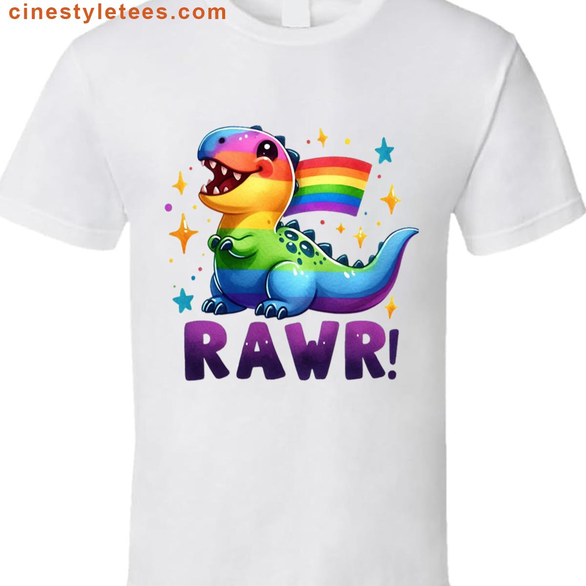 Lgbt Rainbow Dinos Shirt