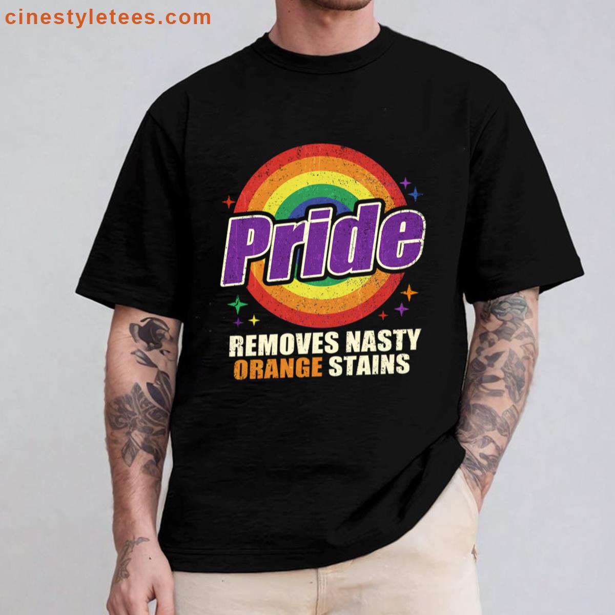 Lgbtq Resist Trump Remove Stubborn Orange Stains Pride Month Shirt