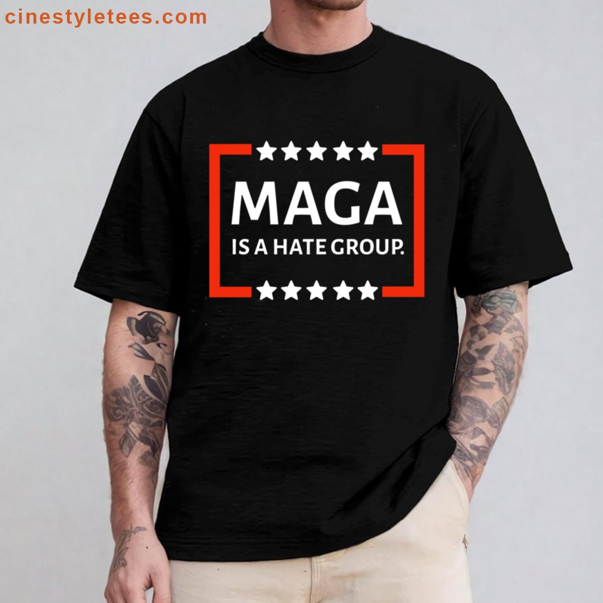 Maga Is A Hate Group Oversized Shirt