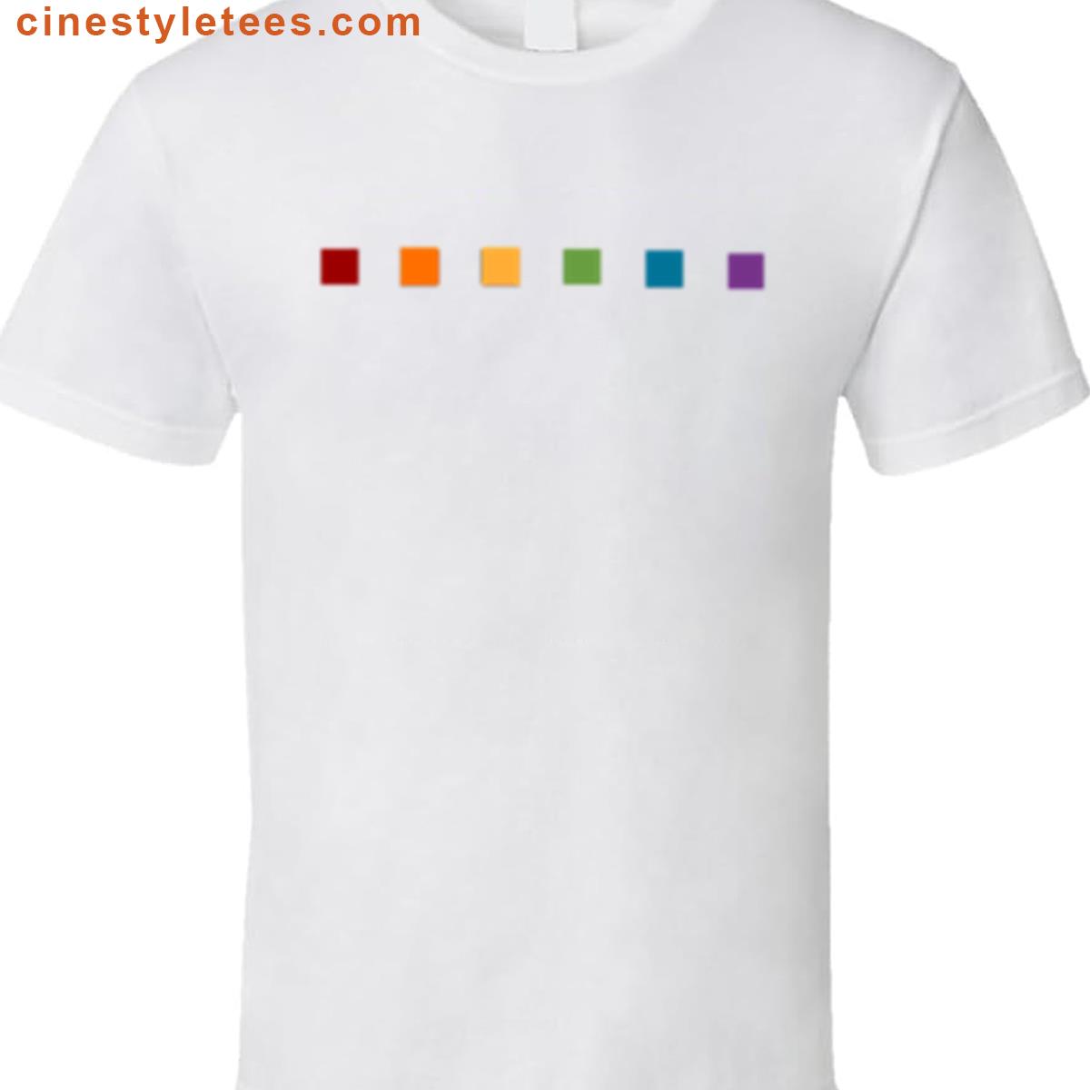 Minimalist Dotted Gay Pride Flag Shirt