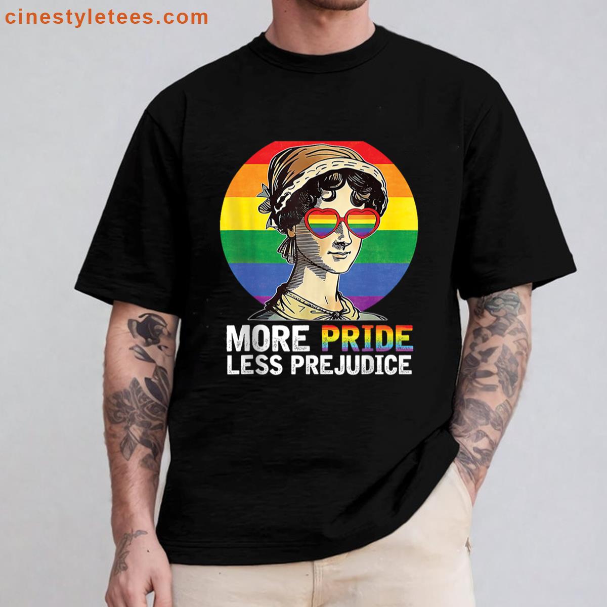 More Pride Less Prejudice Lgbt Gay Proud Ally Pride Month Shirt