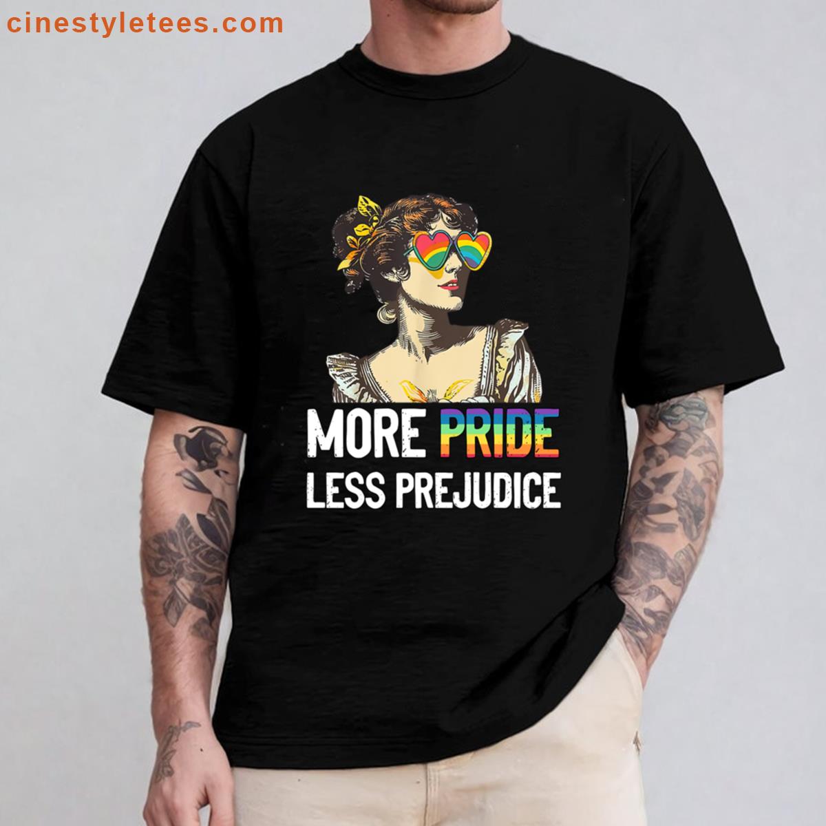 More Pride Less Prejudice Lgbt Shirt