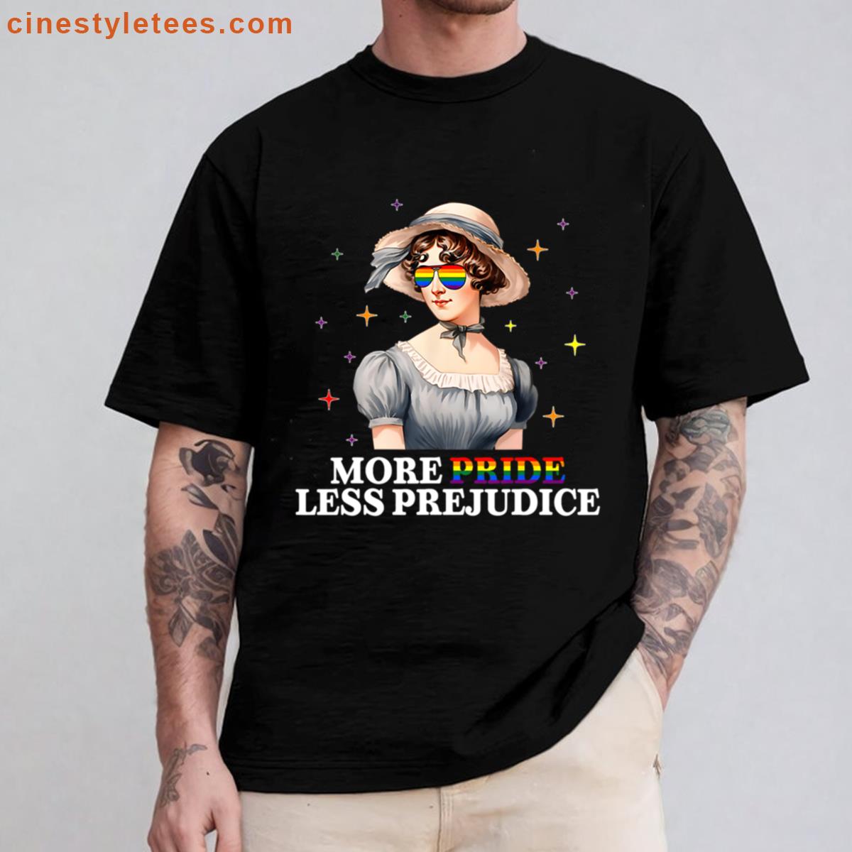 More Pride Less Prejudice Rainbow Lgbt Gay Lesbian Shirt