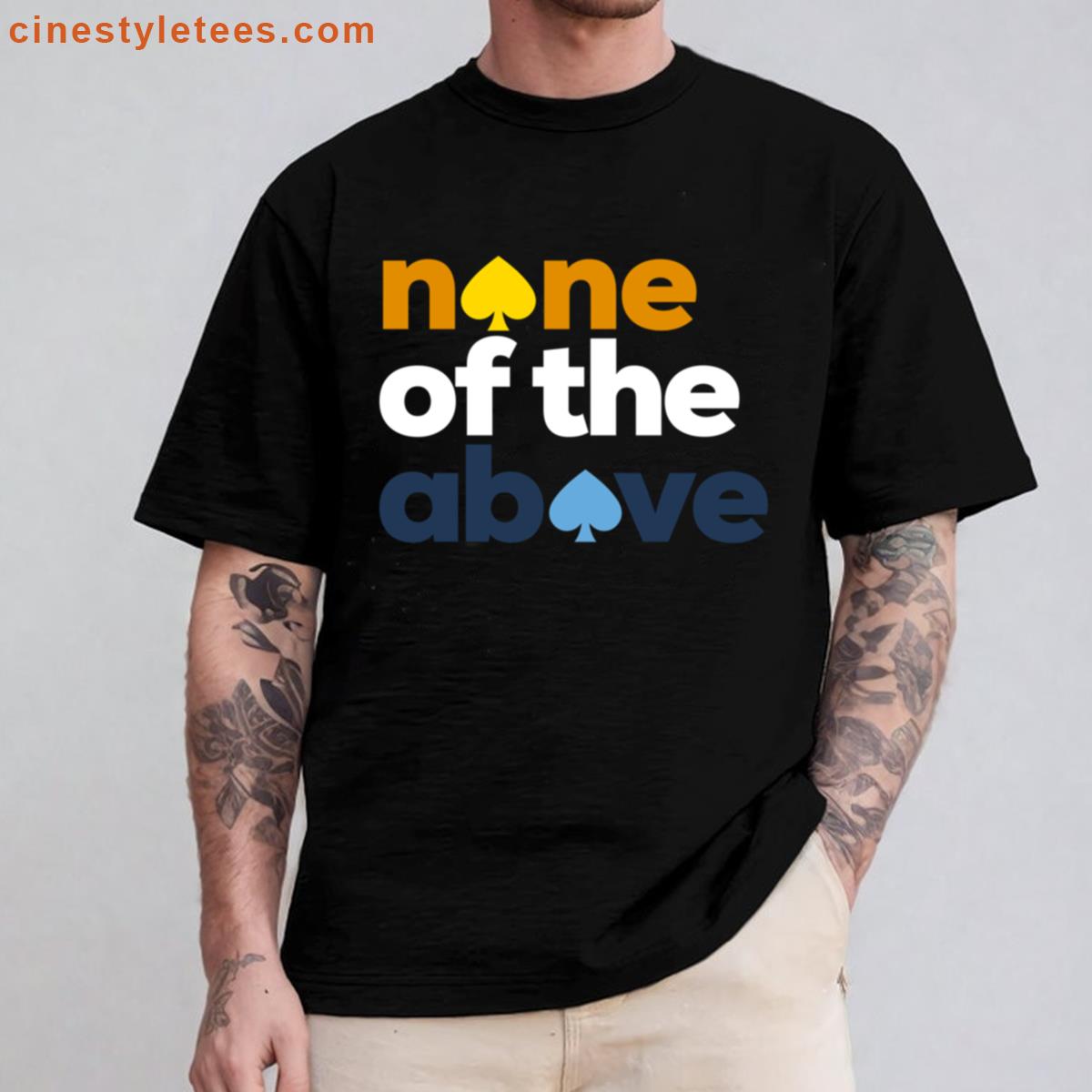 None Of The Above Aroace Pride Shirt
