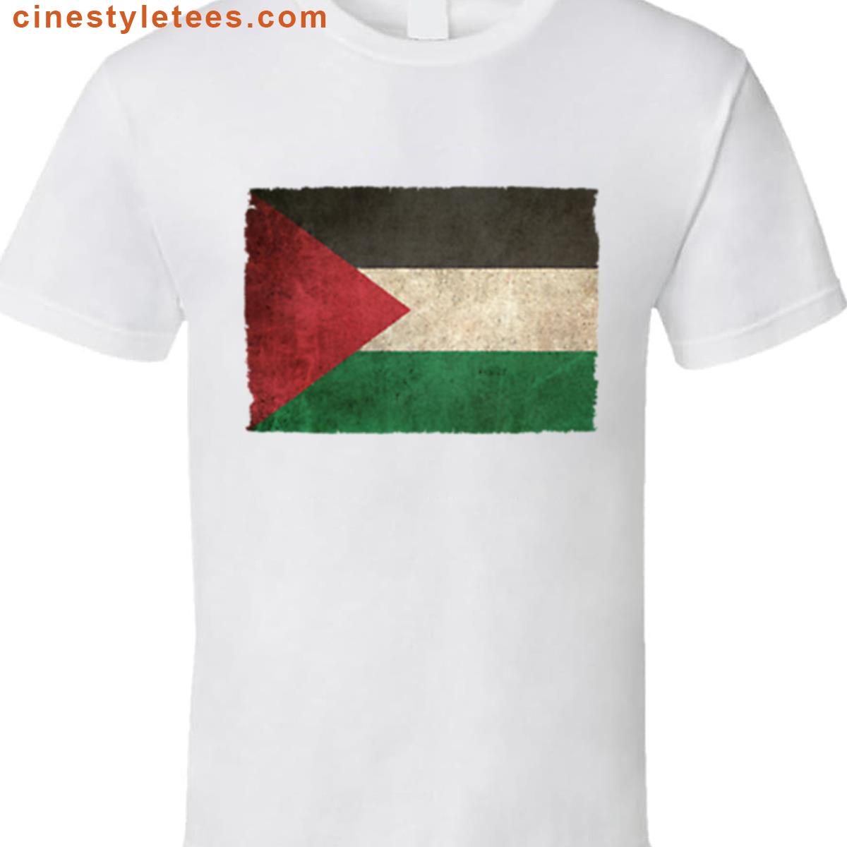 Old And Worn Distressed Vintage Flag Of Palestine Shirt