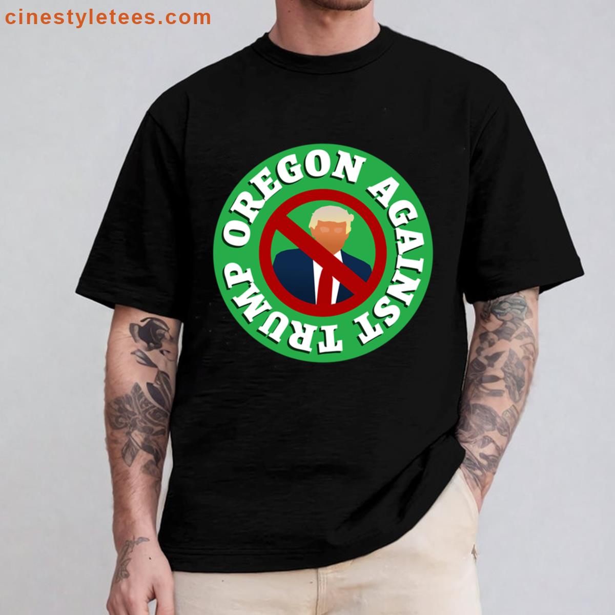 Oregon Against Trump Oversized Shirt