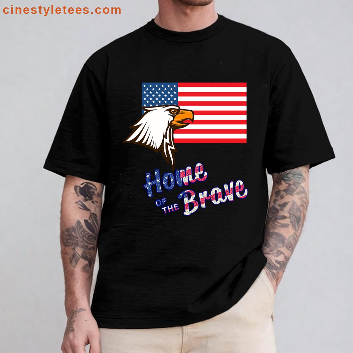 Patriotic Apparel For 4th Of July – Home Of The Brave Shirt