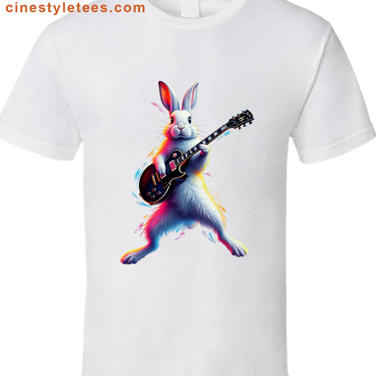 Rabbit On Guitar Shirt