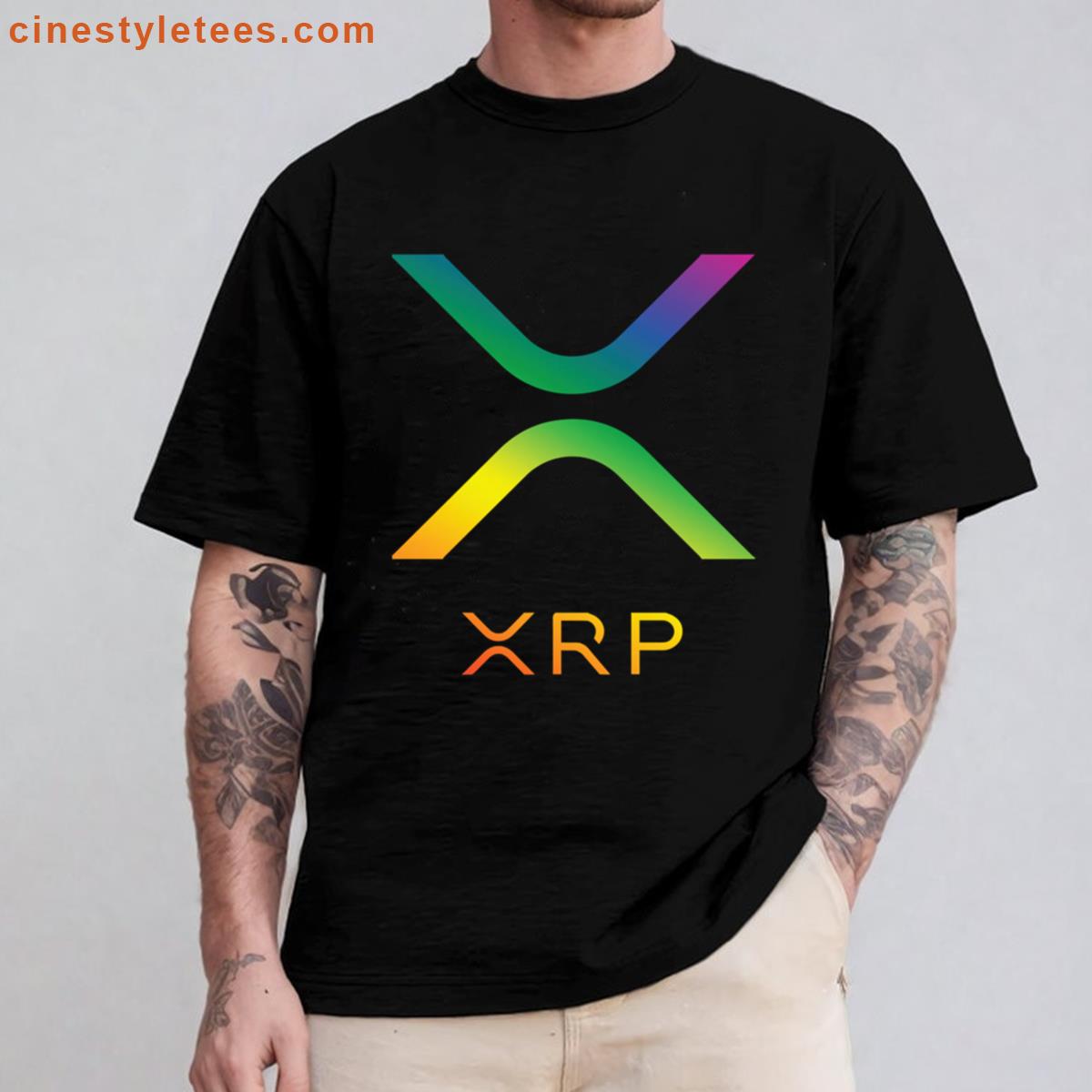 Rainbow Gradient Xrp Ripple New Logo Shirt