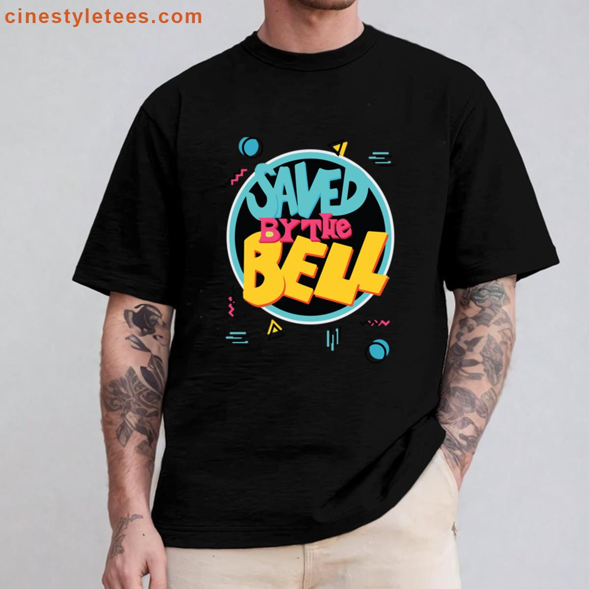 Saved By The Bell Tv Sitcom 90s Party Pattern Geometric Memphis Vapourwave Shirt