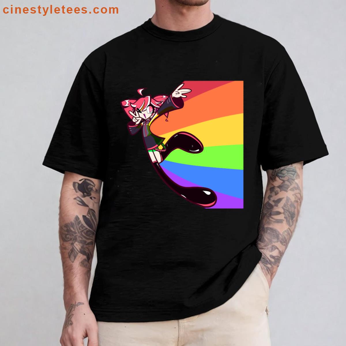 Teto Rainbow Oversized Shirt