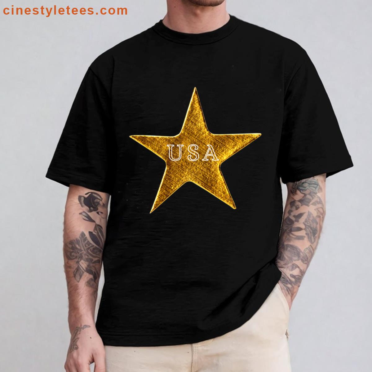 Usa Gold Star Shirt